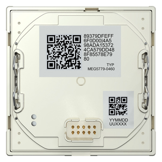 Raumtemperaturregler UP Zigbee alu mt Bedienelement Mit Vor-Ort Bedienung