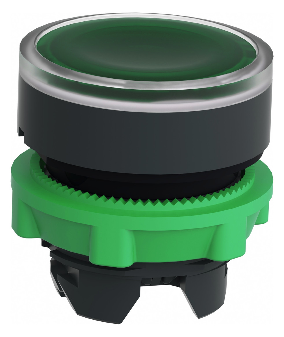 Drucktaster Front 1f gn bel.b Ø22mm rnd IP66 Geeignet für Beleuchtung Tastend