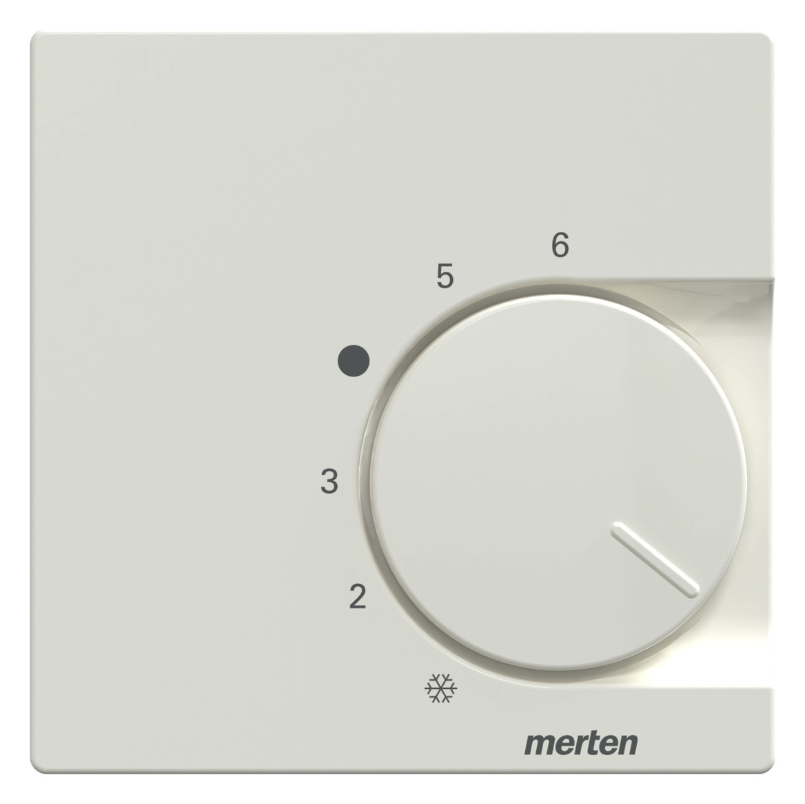 Zentralplatte Raumtemp System M polws glz div.Symbole