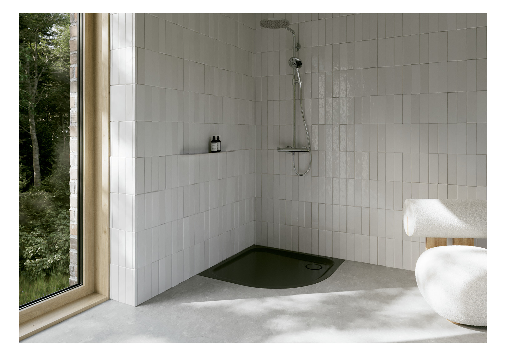 Duschwanne BetteCorner 5459 100x100x3,5cm, slate