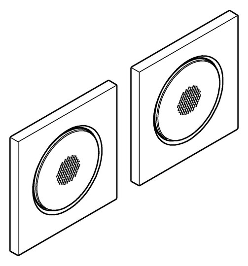 GROHE Musikmodule F-digital Deluxe 12,7x12,7cm je Modul, satin steel