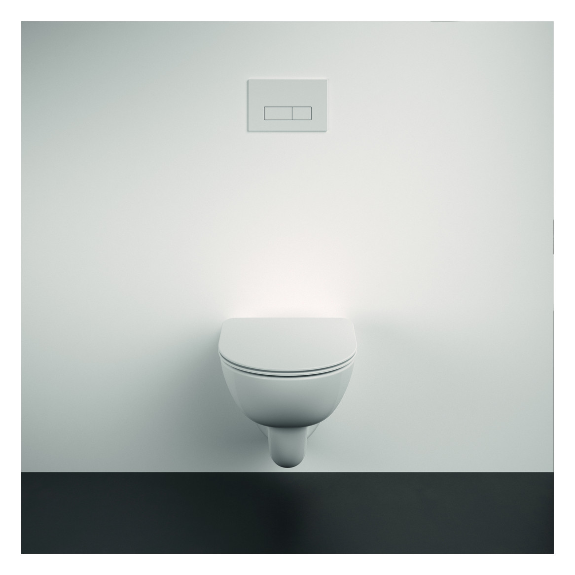 Ideal-Standard Wandtiefspül-WC-Paket i.life A 36,5x54,5x33cm, ohne Spülrand, weiß