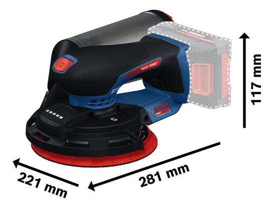 Bosch EXPERT Akku-Exzenterschleifer EXEX18V-150-5 18V in...