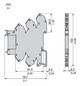 Schaltrelais 1W IP40 6,2x78,6x101mm Federzugans