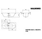 Kaldewei Badewanne CENTRO DUO 1 rechts 130 170x75cm, Griffloch, Vollantislip, pergamon