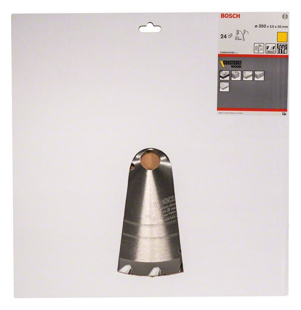 Bild HM-Kreissägeblatt Nagelf. 350x3,5/2,5x30 24Z HB Bos VE à 1 Stück Construct Wood - BOSCH-1