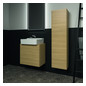 Ideal-Standard Halbhochschrank Conca 1 Tür, Anschlag rechts oder links, 37x25x140cm, Eiche hell Furnier