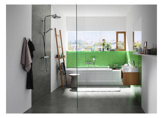 hansgrohe Showerpipe Crometta S mit Thermostat, 16 l/min, chrom