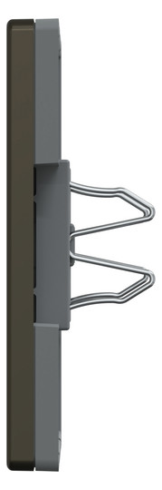 Zentralplatte Blindabd System Design mokka Schraubbef