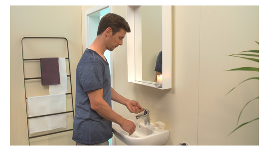 hansgrohe Waschtisch-Einhebelmischer 70 Logis mit Zugstangen-Ablaufgarnitur, chrom