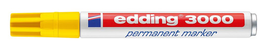 edding-Permanentmarker 3000, gelb - ca.1,5-3 mm