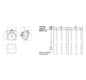 CEE-Anbausteckdose 5p 16A 400V/rt 6h Kst IP44 schraubl.Kl abgew 85x85mm
