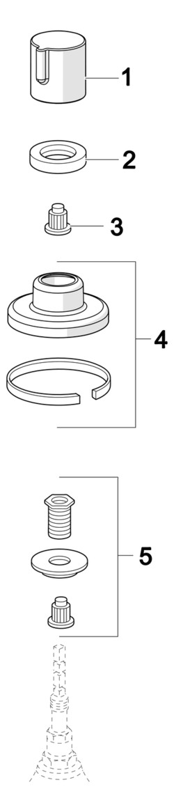 HANSA Fertigmontageset für UP-Ventil, Rosette rund, chrom