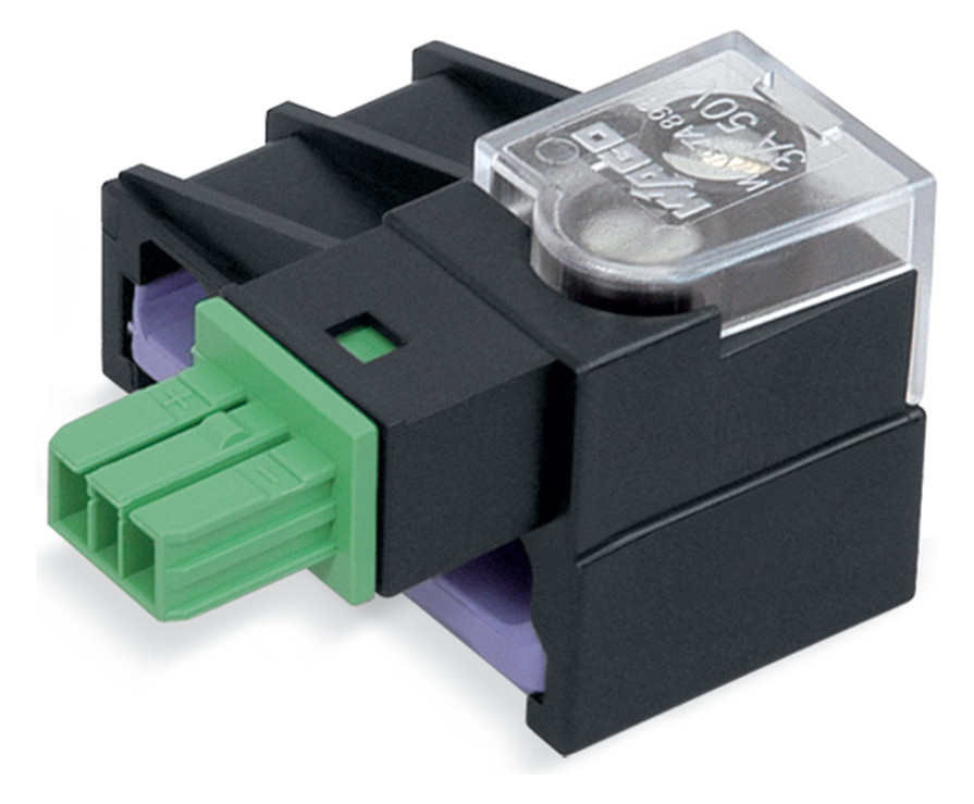 Flachleitungsadapter Serie 893 2p 50V 3A sw Abgriff Schraub