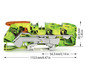 Schutzleiter-Reihenklemme 0,5-16qmm gn/ge 1Etage Hutschiene TH35
