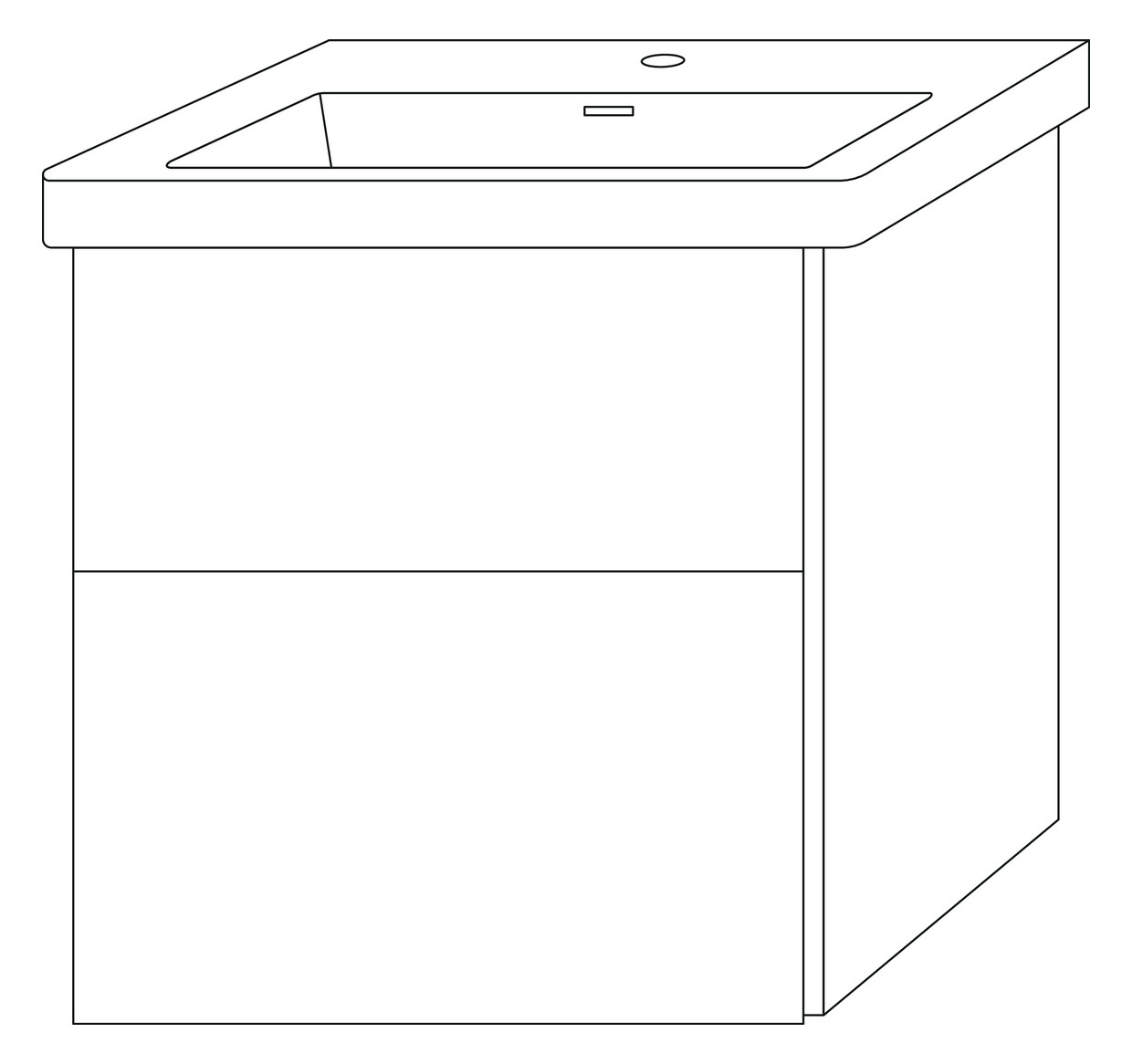 SA Set Keramik-WT 3way (BR894) 588x555x462 Anthrazit-Matt