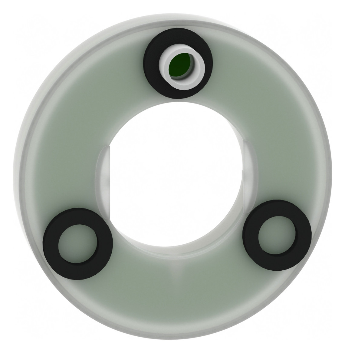 Bezeichnungsschild ge rnd NOT-AUS Ø60mm englisch Bez.Schild