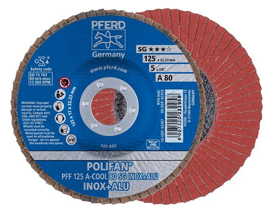 PFERD-POLIFAN-Fächerschleifscheibe, gerade SG A-COOL...