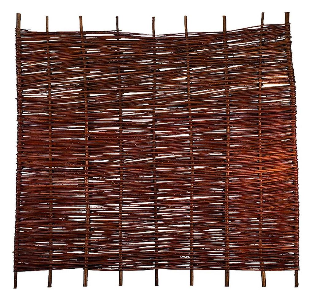 Bild ASO Weidengeflechtzaun 180 x 180 cm gefl ochten auf Haselnußruten - n.a.-0