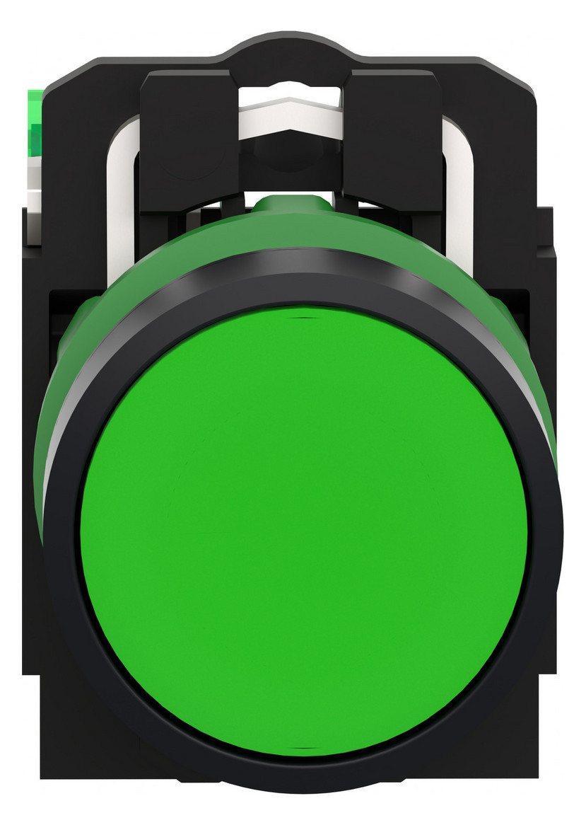 Drucktaster 1f gn rnd Ø22,5mm 1S IP30 fl Tastend