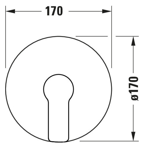Duravit Fertigmontageset Unterputz-Brause-Einhebelmischer D-Code Keramikmischsystem, rund, 24,5 l, chrom