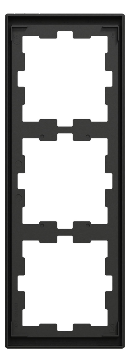Rahmen 3f anth glz D-Life Kst f.GEB-K Unterputzmontage Thermopl