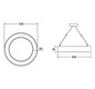 LED-Pendelleuchte 60W 3000K 6924lm Konv sym 1LED LED nicht austauschbar IP20