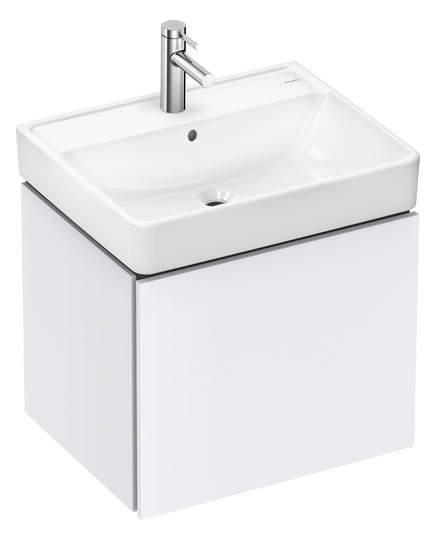hansgrohe Waschtisch Xanuia Q 600x480mm, mit Hahnloch/Überlauf, weiß