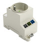 Steckdose REG 250V/AC 16A m.KontrLeuchte 2,5TE Mit Kontroll-Leuchte 84,7mm IP20