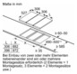 Glaskeramikfeld autark Alu Zweikreisz 306x527mm