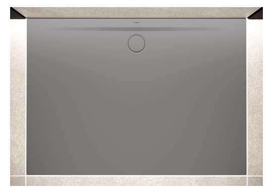 Kaldewei Duschwanne SUPERPLAN ZERO 1522-1 80x90cm, Perl-Effekt, warm grey30