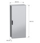 Standschrank ST IP55 B800xH1800xT400mm m.MPL pulverbesch RAL7035 Koppelbar