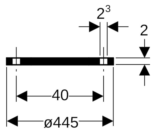 Geberit Blindflansch PE DN 300, kunststoffbeschichtet, Stahl