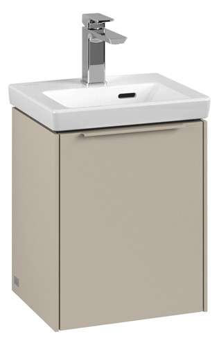 V&B Waschtisch-Unterschrank Subway 3.0 35,1x42,9x30,9cm, Schanier rechts/Griff monochrom, cashmere grey