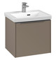 V&B Waschtisch-Unterschrank Subway 3.0 47,3x42,9x40,8cm, ohne LED/Griff Aluminium glänzend, taupe