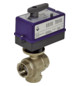 TACONOVA Dreiwege-Motorkugelhahn Novazone Ball DN 32, Rp 1 1/4, Kvs 27,2, IP 42, 230 V