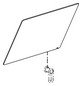 HEWI Kristallspiegel 801 600x540x6mm, mit Aufhängung, für Kippspiegel 801.01...