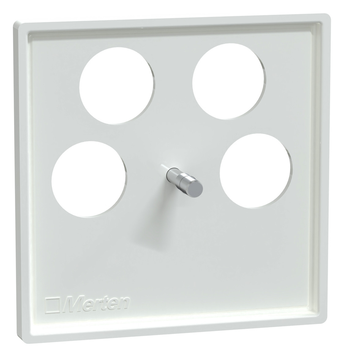 Zentralplatte Sat/TV/Radi System M akws Schraubbef 4f aktivweiß Zentralplatte Sat/TV/Radi System M akws Schraubbef 4f aktivweiß