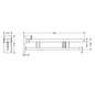 HEWI Stützklappgriff System 900 Ausladung 750 mm, Edelstahl matt geschliffen, links