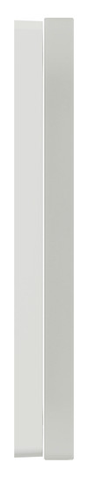Rahmen 1f krws glz D-Life Glas f.GEB-K kristallweiß Unterputzmontage