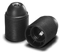 Edisonfassung sw E27 M10x1 Kst M10 x 1,0 Schraubbef