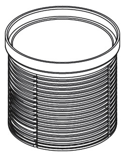 TECE Aufsatzstückverlängerung TECEdrainpoint S mit O-Ring Dichtung, Kunststoff ABS