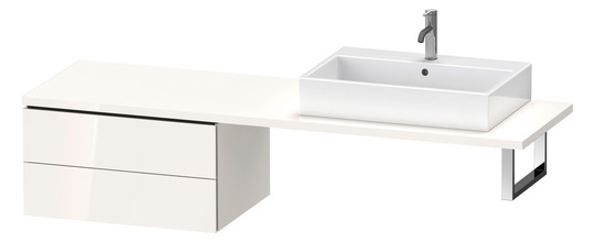 Duravit Unterschrank L-Cube 72 x 54,7 cm, eiche natur, für Konsole, 2 Schubkästen