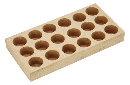 fortis-Holzsockel für Spannzangen ER16 - 10 Bohrungen