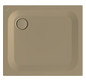 Duschwanne BetteUltra 8750 90x80x2,5cm, Glasur, Mini-Wannenträger, hazel