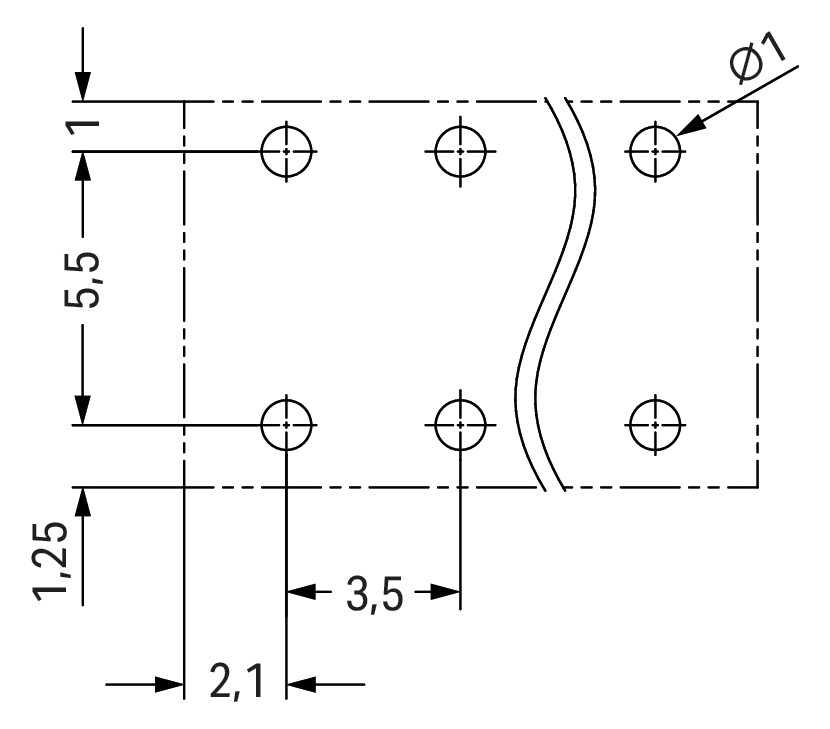 Printklemme 4f 1re sw RM=3,5 0,14-1,5qmm Federzug/THR 0,25-1,5qmm
