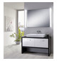 Kaldewei Aufsatz-Waschtisch PURO 3158, 90 x 46 cm, cool grey 70, mit Überlauf, 3 Hahnlöcher
