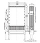 Standgehäuse GFK IP44 B1110xH1355xT315mm ET315mm m.MPL geschl