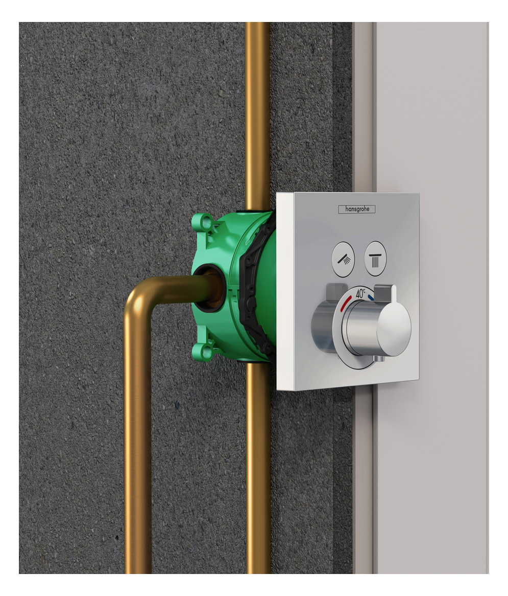 hansgrohe Fertigmontageset ShowerSelect UP-Thermostat, 2 Verbraucher, chrom