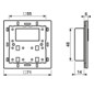 Bedienelement KNX KNX UP LS Kst sw UP Manuelle Sollwertverstellung Status-LED